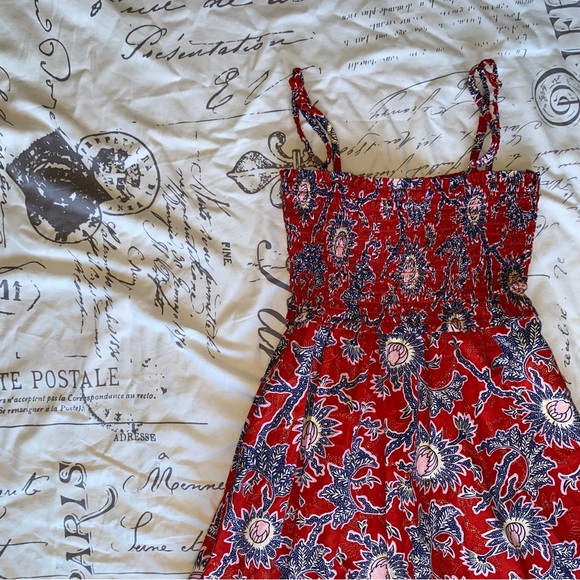 A.L.C Austyn cotton dress - size XS/2 - red with a floral pattern - Picture 4 of 7